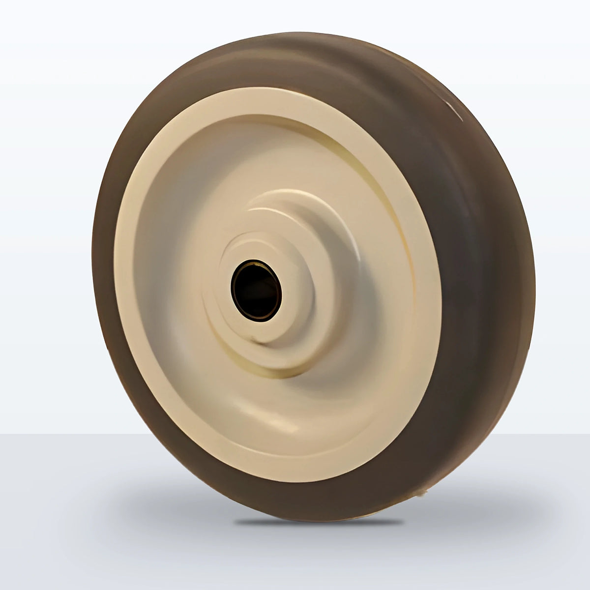 5" x 1-1/4" Thermoplastic Rubber on Polypropylene Wheel, Delrin Bearing, 300 lb Capacity
