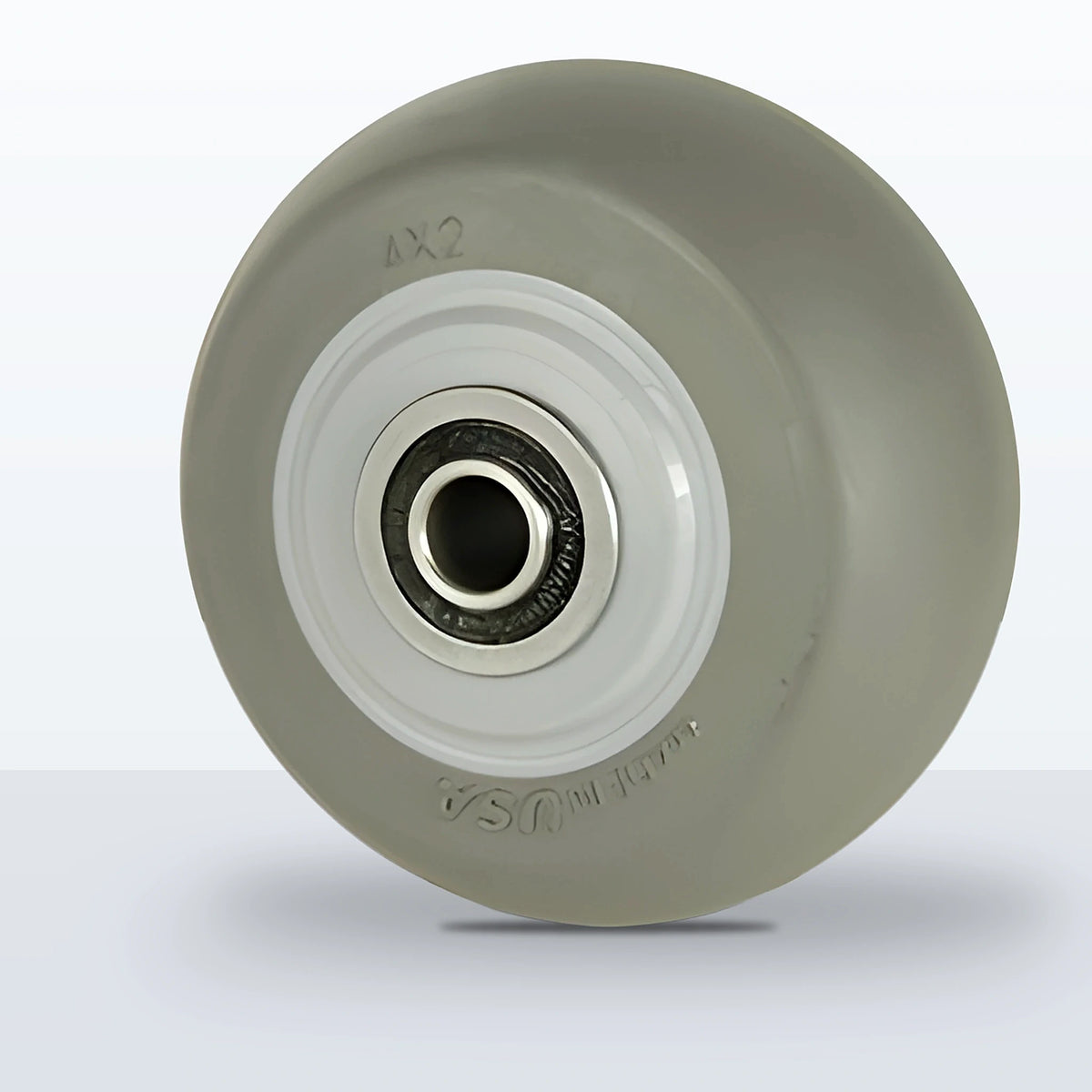4" x 2" Thermoplastic Rubber on Polypropylene Wheel, Sealed Precision Ball Bearing, 350 lb Capacity