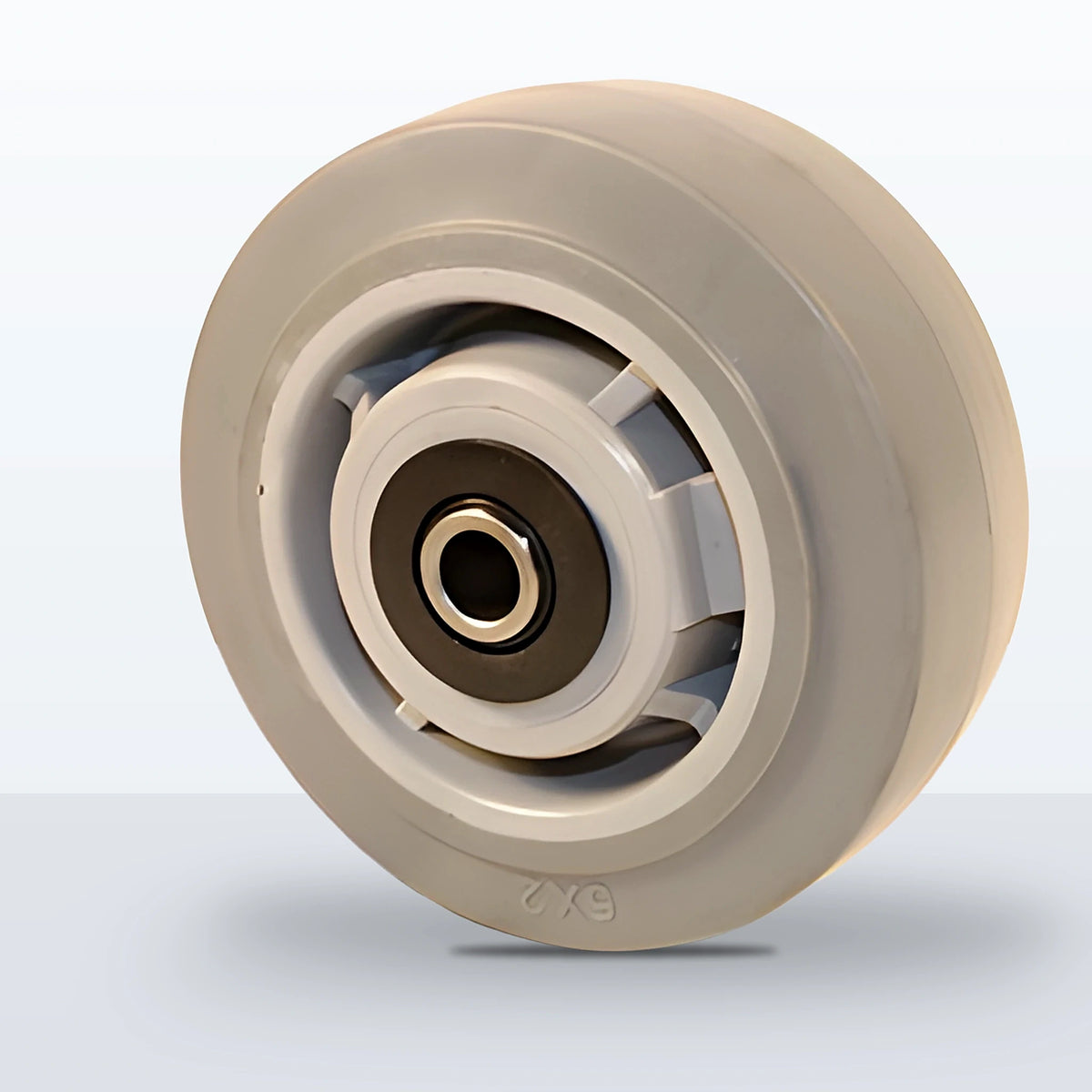 5" x 2" Thermoplastic Rubber on Polypropylene Wheel, Roller Bearing, 350 lb Capacity (30135)