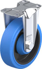 Light Medium Duty 5" Plate Premium Solid Rubber Rigid Caster Ball Bearing (925136)