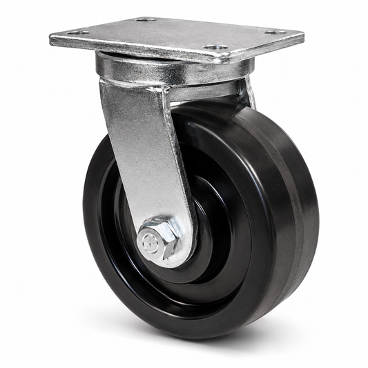10" Phenolic Swivel, Top Plate, 2900 lb Capacity
