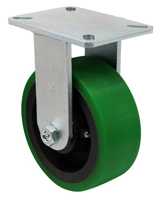 12" Polyurethane Rigid, Top Plate, 3500 lb Capacity