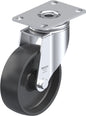 Light Duty 4" Plate Polyolefin Swivel Caster Plain Bore (910376)