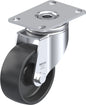 Light Duty 3-1/8" Plate Polyolefin Swivel Caster Plain Bore (910380)