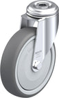 Light Duty 5" Hollow Kingpin TPU Swivel Caster Ball Bearing (754852)