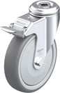 Light Duty 5" Hollow Kingpin TPR Swivel Caster Ball Bearing (575076)
