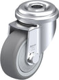 Light Duty 2" Hollow Kingpin TPR Swivel Caster Ball Bearing (567396)