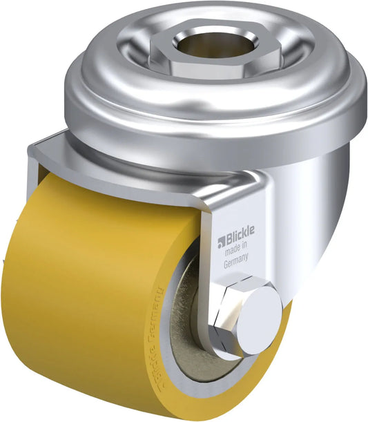 Light Duty 1-3/8" Hollow Kingpin Extrathane Swivel Caster Ball Bearing (226431)