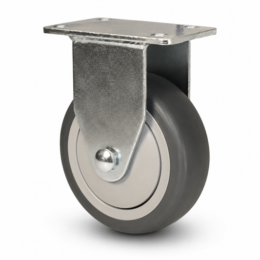3" TPR Rigid, Top Plate, 210 lb Capacity