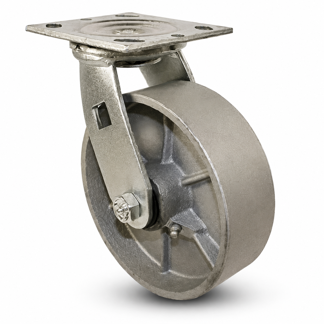 4" Steel Swivel, Top Plate, 700 lb Capacity