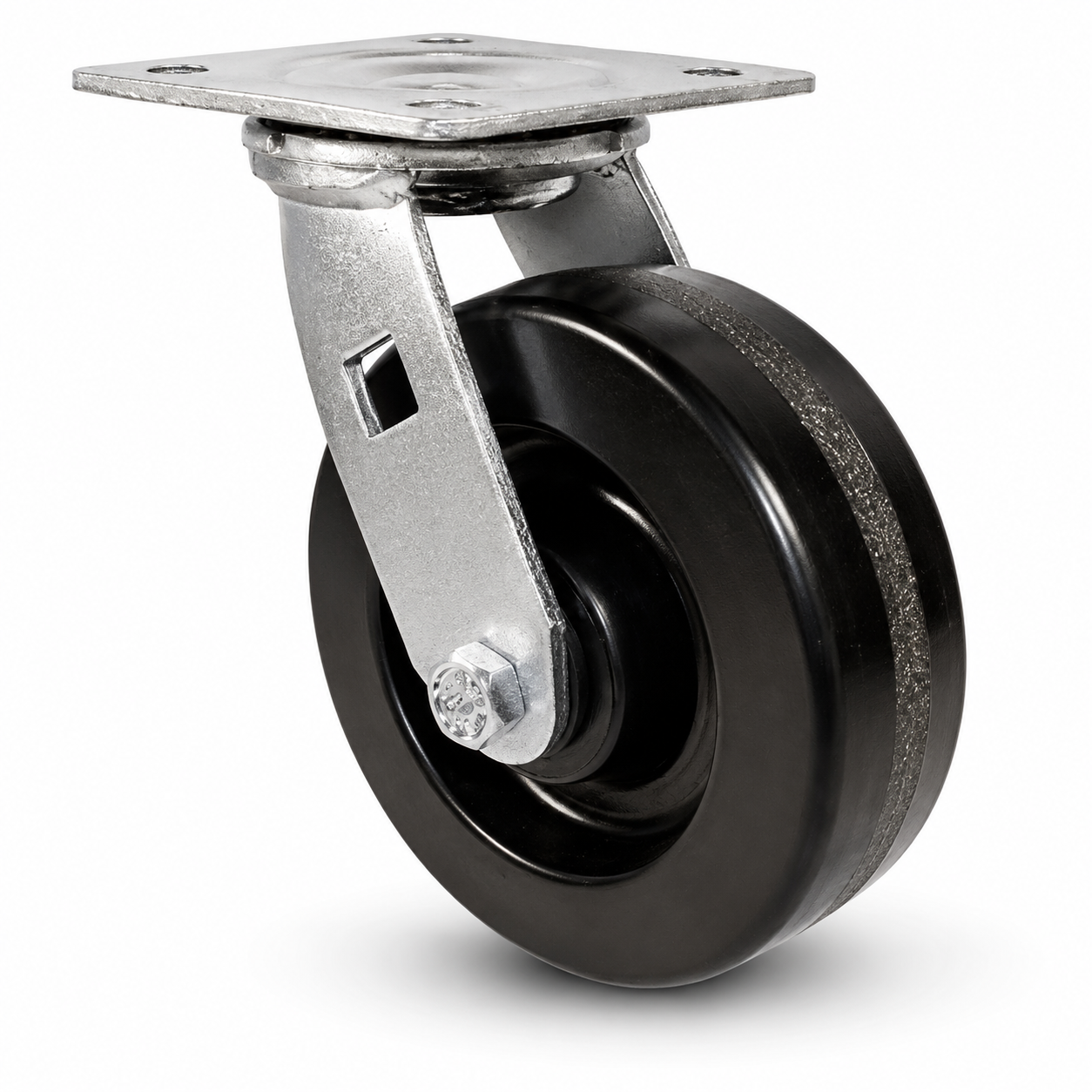 5" Phenolic Swivel, Top Plate, 1000 lb Capacity
