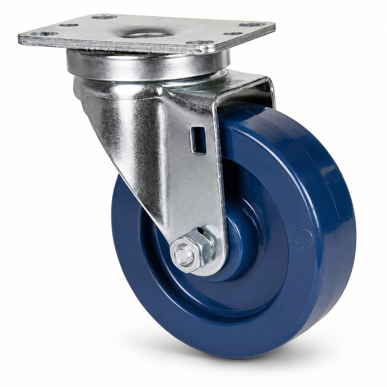 3.5" Solid Polyurethane Swivel, Top Plate, 300 lb Capacity
